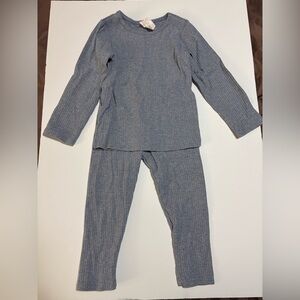 H&M organic cotton 2 piece ribbed pant set 2t